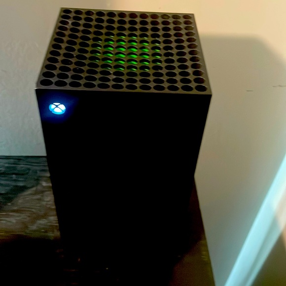 Xbox series x with controller and cords